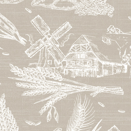 Papel Mural Toile Jouy Cocina (COC010)