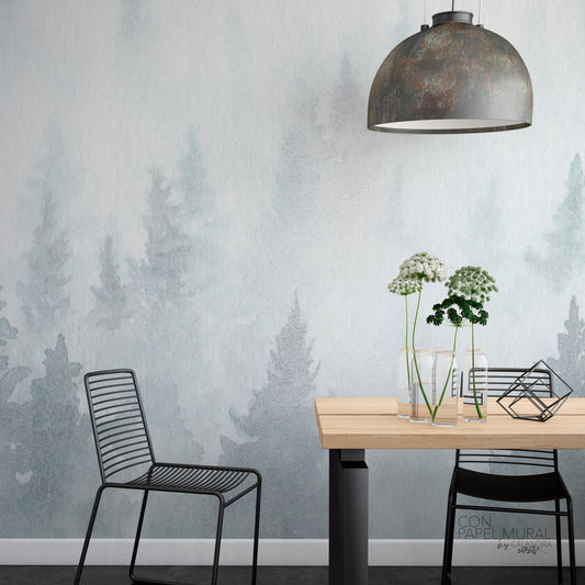 Papel Mural Pino Blue (PS001 Blue)